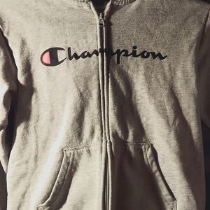 Champion Grey vipup hoodie